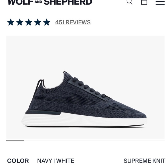 Wolf & Shepherd SupremeKnit Trainer Sneakers - Picture 10 of 13